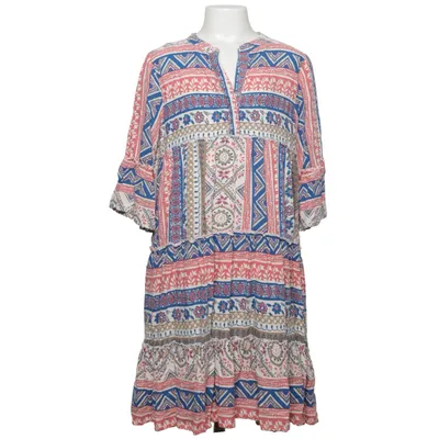 Kjole (Blå, Rød, Flerfarvet) fra Happy Girls Bomuld, Viscose
