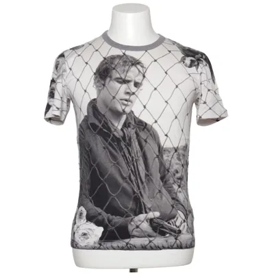 T-shirt (Grijs, Wit) van Dolce & Gabbana Katoen