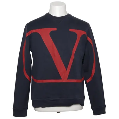 Sweatshirt (Blue, Red) from Valentino Cotton, Polyamide