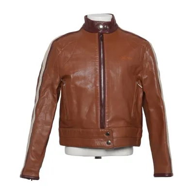 Läderjacka (Brun, Vit) från DKNY Skinn, Polyester