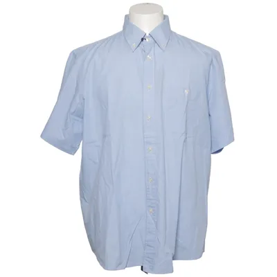 Kortärmad skjorta (Blå, Vit) från Emidio Tucci Bomull, Polyester