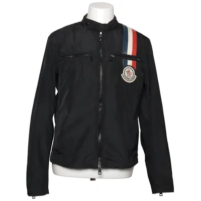 Jacka (Svart, Blå) från Moncler Polyester, Polyuretan
