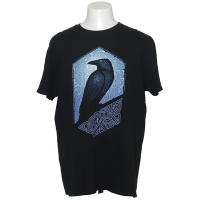 T-shirt (Schwarz, Blau) von Gildan Softstyle Baumwolle
