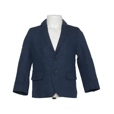 Blazer (Blue) from H&M Cotton, Linen, Polyester