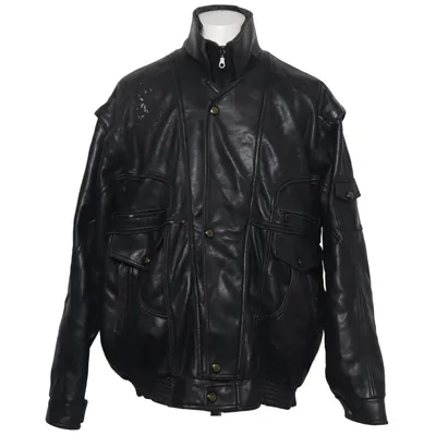 Veste en cuir (Noir) de Eminent