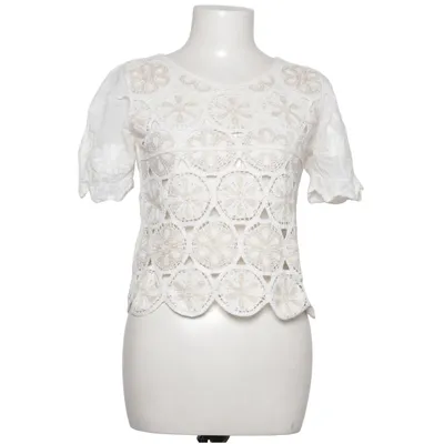 Top (White, Beige) from Ciao Milano Acrylic, Cotton