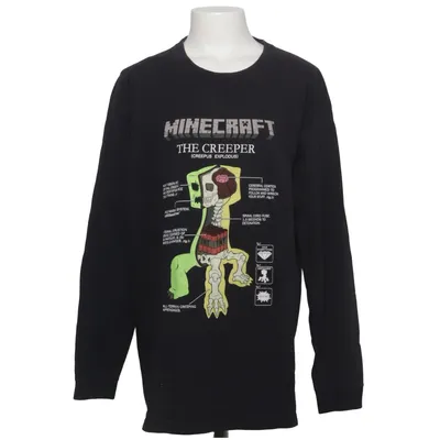 Lange mouwen shirt (Zwart) van Minecraft Polyester