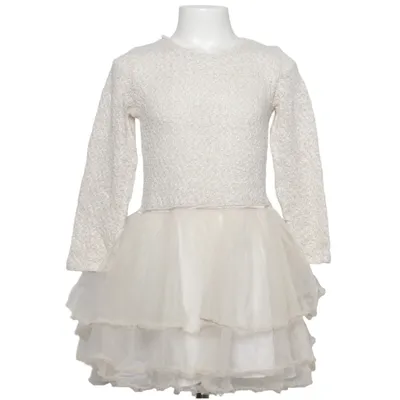 Dress (White, Gold) from Happy Girls Club Cotton, Polyester