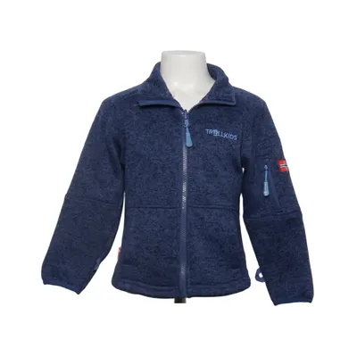 Fleece jacket (Blue, Black) from Trollkids Polyester