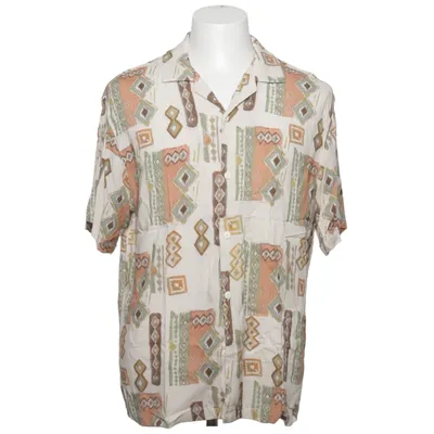 Short sleeve shirt (Beige, Multicolored) from Pull & Bear Viscose