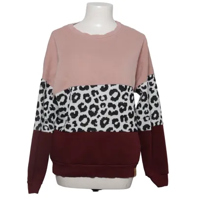 Sweatshirt (Quarter Mix Leo Burgundy) from Shoko Acrylic, Cotton, Polyester, Viscose