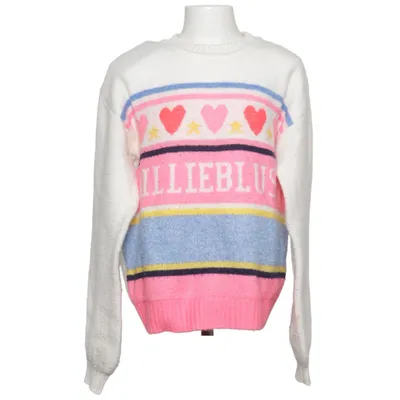 Strickpullover (Weiß, Mehrfarbig) von Billieblush Acryl, Elasthan, Polyester