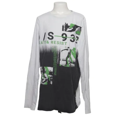 Long sleeve T-shirt (White, Gray, Green) from Download Cotton