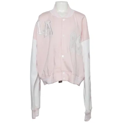 Varsity jacket (Pink, White) from Fashion Cotton, Polyester