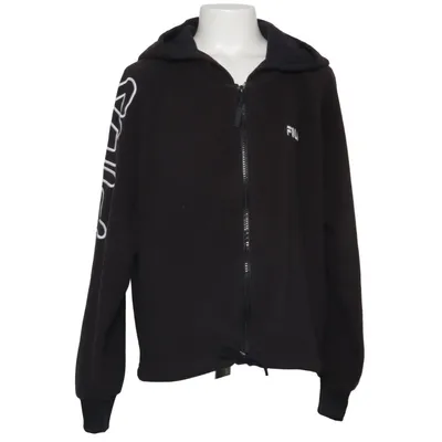 Hoodie (Black) from Fila Cotton, Polyester