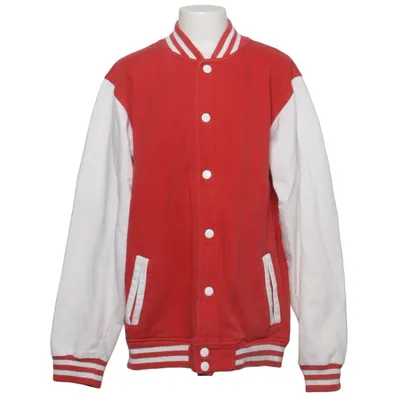Collegejakke (Rød, Hvid) fra FDM Bomuld, Polyester