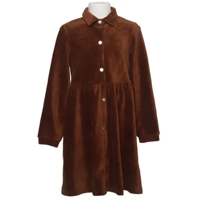Robe chemise (Marron) de Okaïdi Coton, Élasthane, Polyester