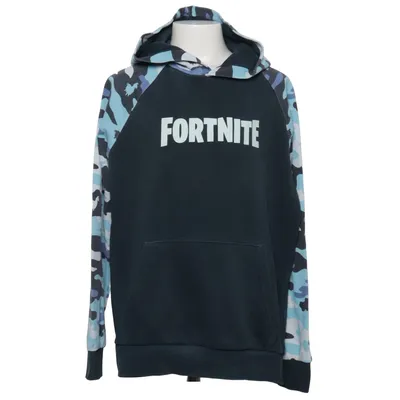 Hættetrøje (Blå, Sort, Flerfarvet) fra Fortnite Bomuld, Polyester