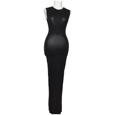 Maxi dress (Black) from Weekday Cotton, Elastane