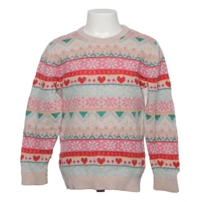 Christmas sweater (Pink, Multicolored) from Lindex Kids Acrylic, Cotton, Polyamide, Viscose, Wool