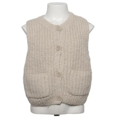 Vest (Beige) from Zara Polyester, Wool