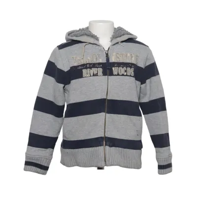 Sweat à capuche (Gris, Bleu) de River Woods Coton, Nylon, Polyester