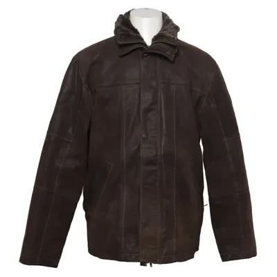Leather jacket (Brown) from Cargo Acrylic, Leather, Polyester