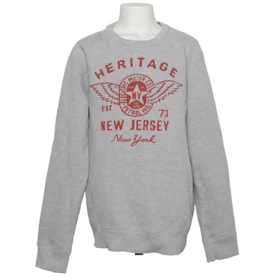 Sweatshirt (Gray) from Petrol Industries Cotton, Polyester