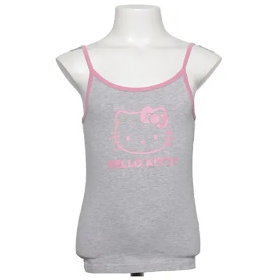 Tank­top (Grau, Pink) von H&M x Hello Kitty Baumwolle, Elasthan