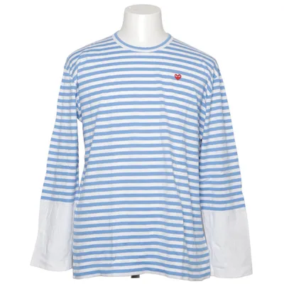 Långärmad t-shirt (Blå, Vit) från Comme des Garçons Bomull
