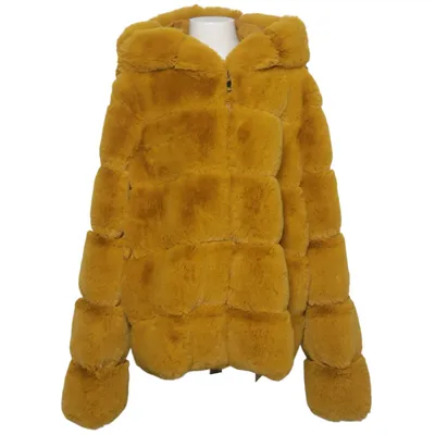 Winterjacke (Gelb) von Sweet Girl Kunstpelz