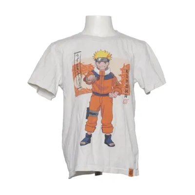 T-shirt (Vit, Orange, Flerfärgad) från Naruto Bomull, Elastan