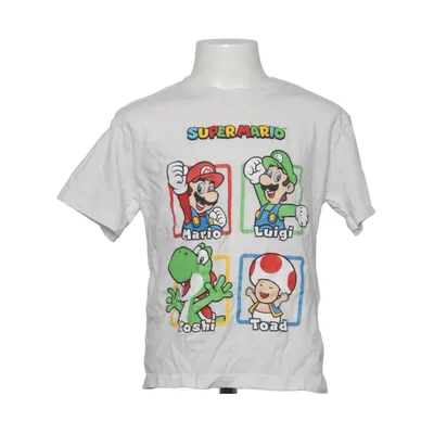 T-shirt (Wit, Meerkleurig) van Super Mario Katoen