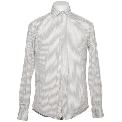 Skjorte (Hvid, Grøn, Brun) fra Ermenegildo Zegna Bomuld