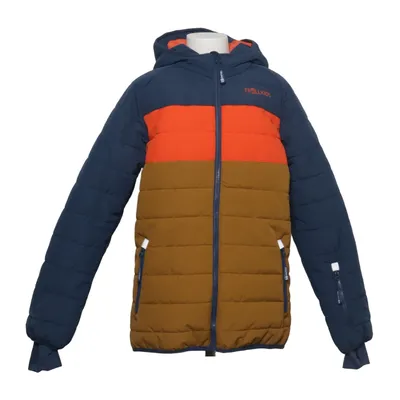 Vinterjakke (Blå, Orange, Brun) fra Trollkids Elastan, Genanvendt polyester