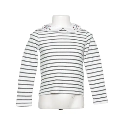 Långärmad t-shirt (Vit, Svart) från Sergent Major Bomull, Polyester