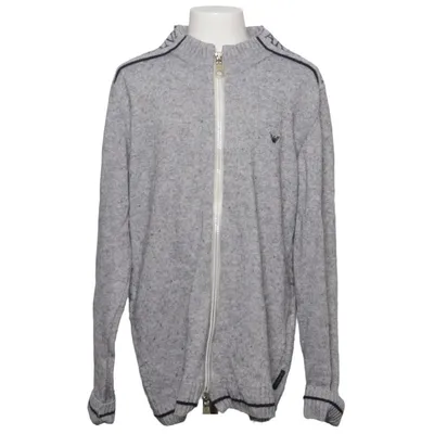 Cardigan (Gray) from Armani Junior Cashmere, Polyamide, Rabbit fur, Viscose, Wool