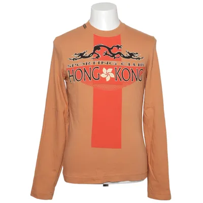 Långärmad t-shirt (Orange, Röd) från Dolce & Gabbana Bomull, Elastan