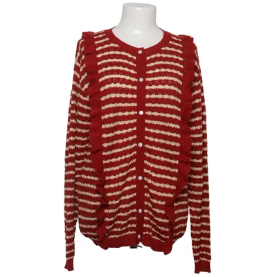 Cardigan (Red, Beige) from Konges Sløjd Organic cotton, Polyester