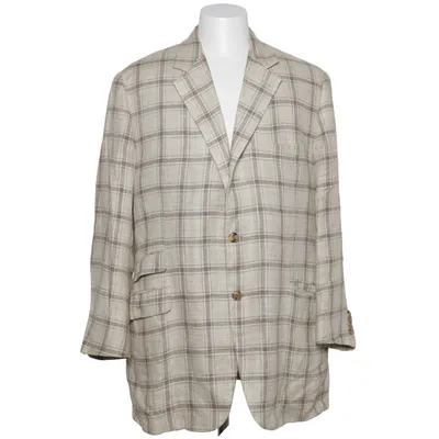 Blazer (Beige, Brun) fra Hermès Linned, Viscose