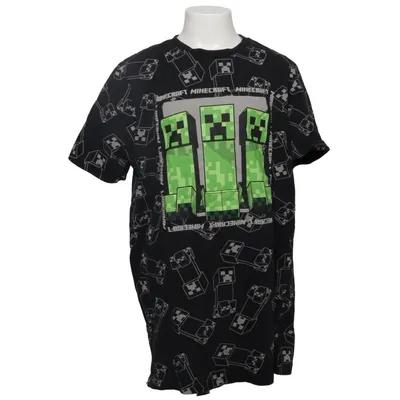 T-shirt (Black, Green) from Minecraft Cotton, Elastane