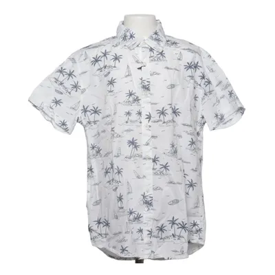 Short sleeve shirt (White, Blue) from Nukutavake Cotton