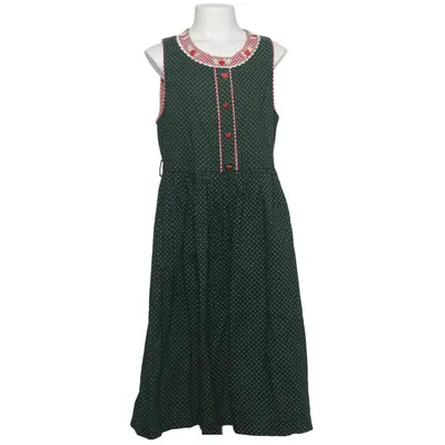 Dirndl (Grön, Vit) från Isar-Trachten Bomull