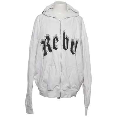 Hoodie (White, Black) from Redefined Rebel Cotton, Polyester