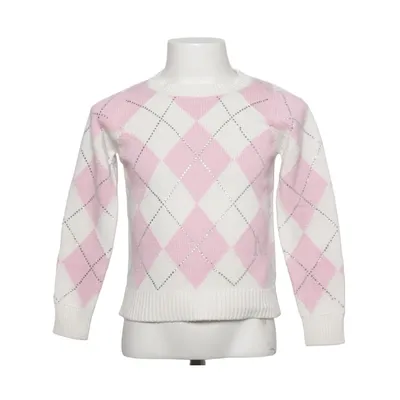 Sweater (White, Pink) from Monnalisa Acrylic, Polyamide, Polyester, Wool