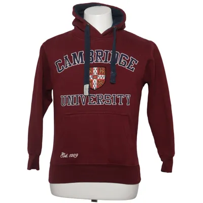 Capuchon sweater (Rood) van University of Cambridge Katoen, Polyester