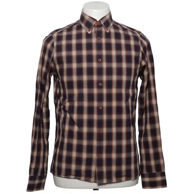 Overhemd (Blauw, Beige) van Plectrum by Ben Sherman Katoen