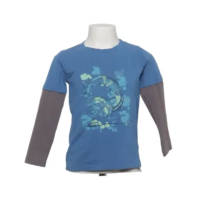 Langærmet t-shirt (Blå, Grå, Grøn) fra Lamino Bomuld, Elastan