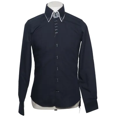 Skjorta (Blå, Vit) från 7camicie Bomull, Polyester