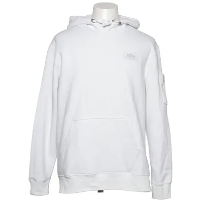 Huvtröja (Vit) från Alpha Industries Bomull, Polyester